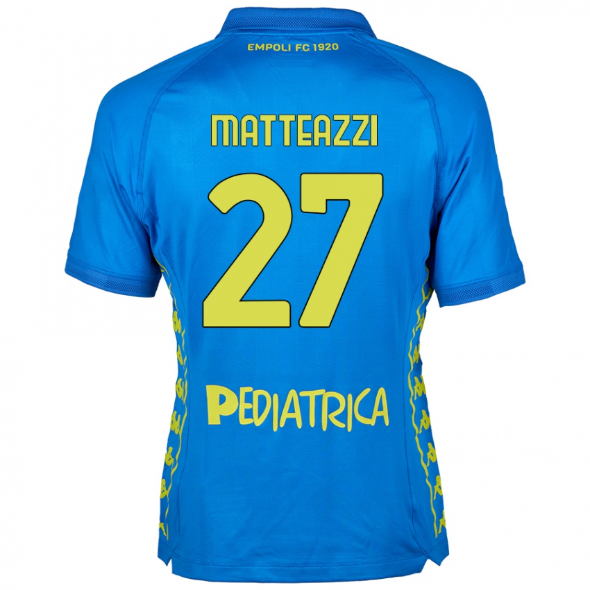 Criança Camisola Ernesto Matteazzi #27 Azul Principal 2024/25 Camisa