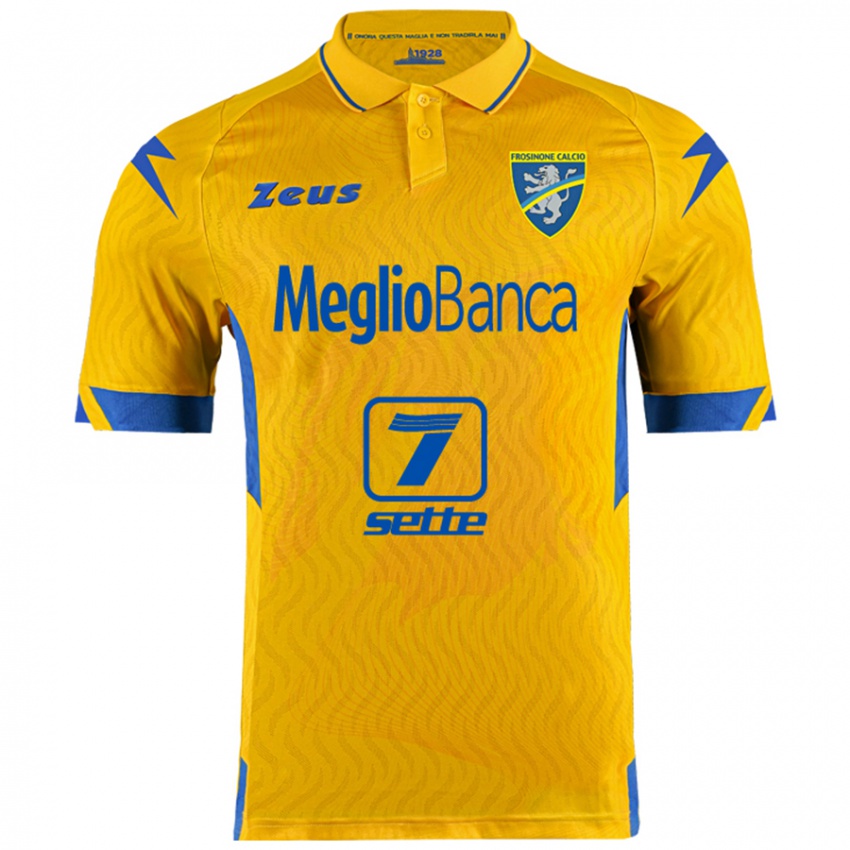 Criança Camisola Bruno Zorzetto #0 Amarelo Principal 2024/25 Camisa