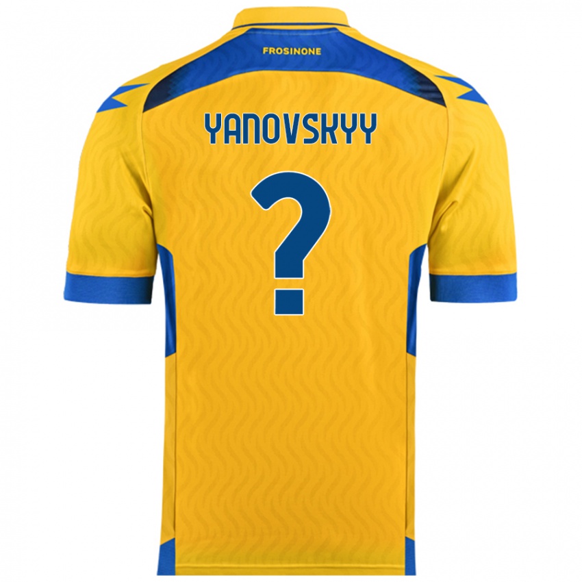 Criança Camisola Riccardo Yanovskyy #0 Amarelo Principal 2024/25 Camisa