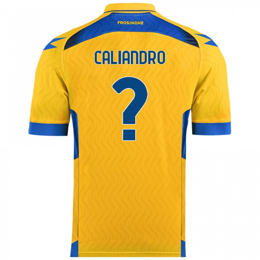 Criança Camisola Stanislao Caliandro #0 Amarelo Principal 2024/25 Camisa