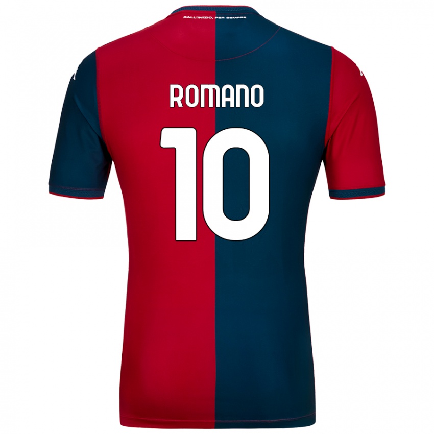 Criança Camisola Marco Romano #10 Azul Escuro Vermelho Principal 2024/25 Camisa