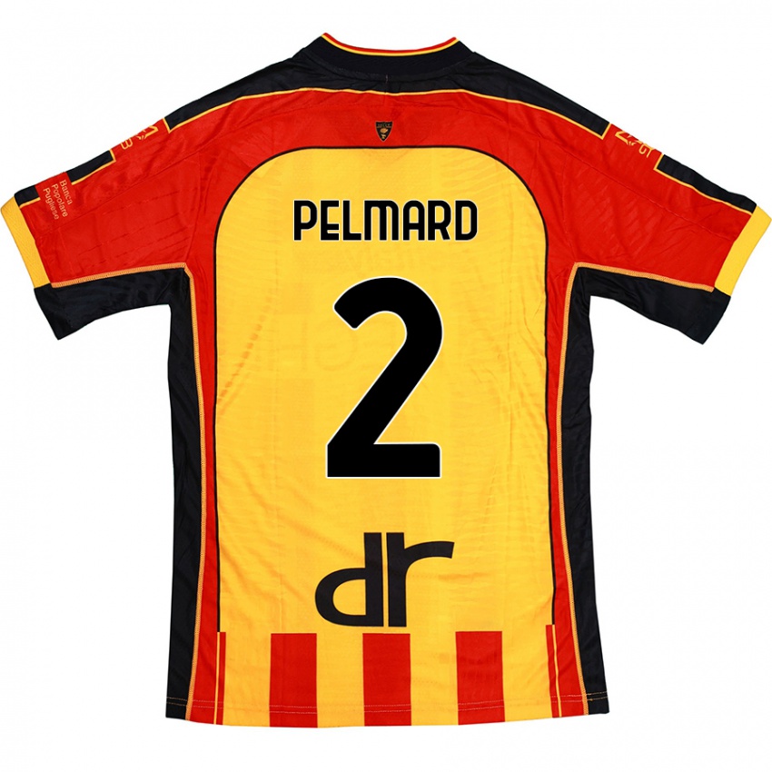 Criança Camisola Andy Pelmard #2 Vermelho Amarelo Principal 2024/25 Camisa