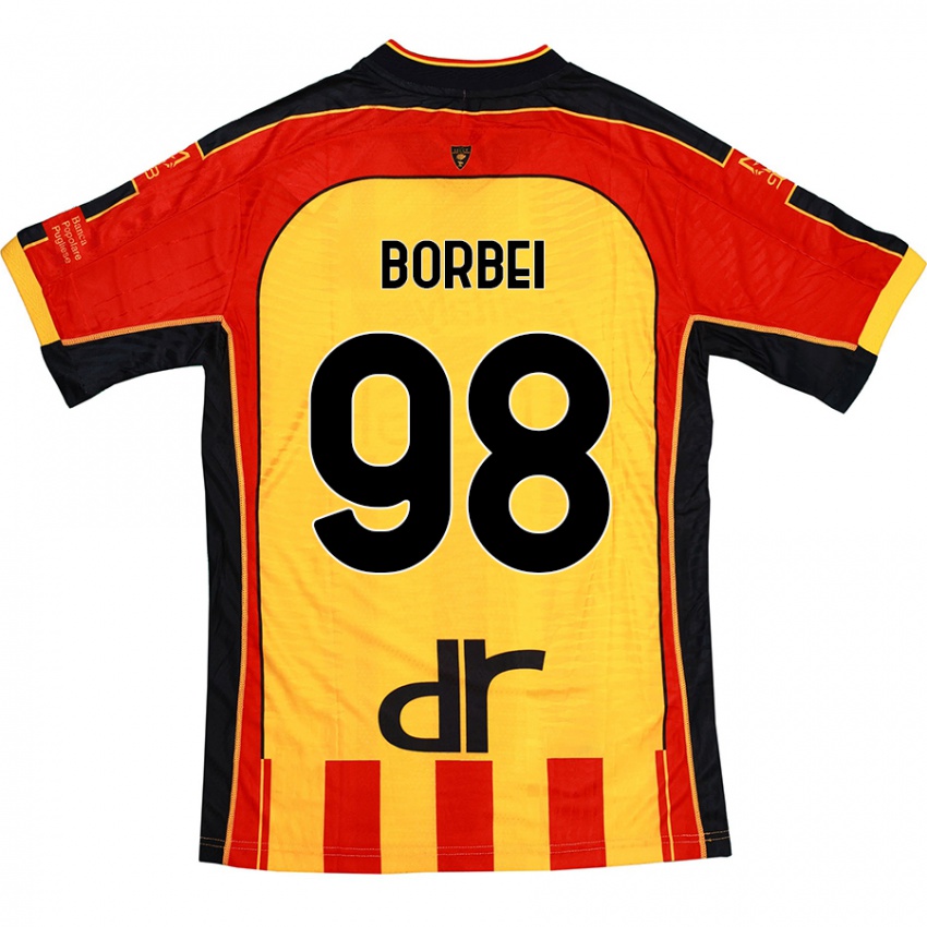 Criança Camisola Alexandru Borbei #98 Vermelho Amarelo Principal 2024/25 Camisa