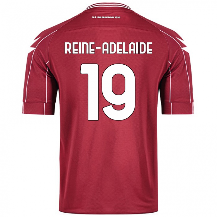 Criança Camisola Jeff Reine-Adelaide #19 Borgonha Principal 2024/25 Camisa