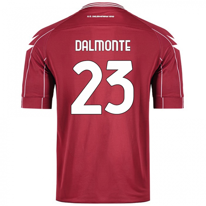 Criança Camisola Nicola Dalmonte #23 Borgonha Principal 2024/25 Camisa