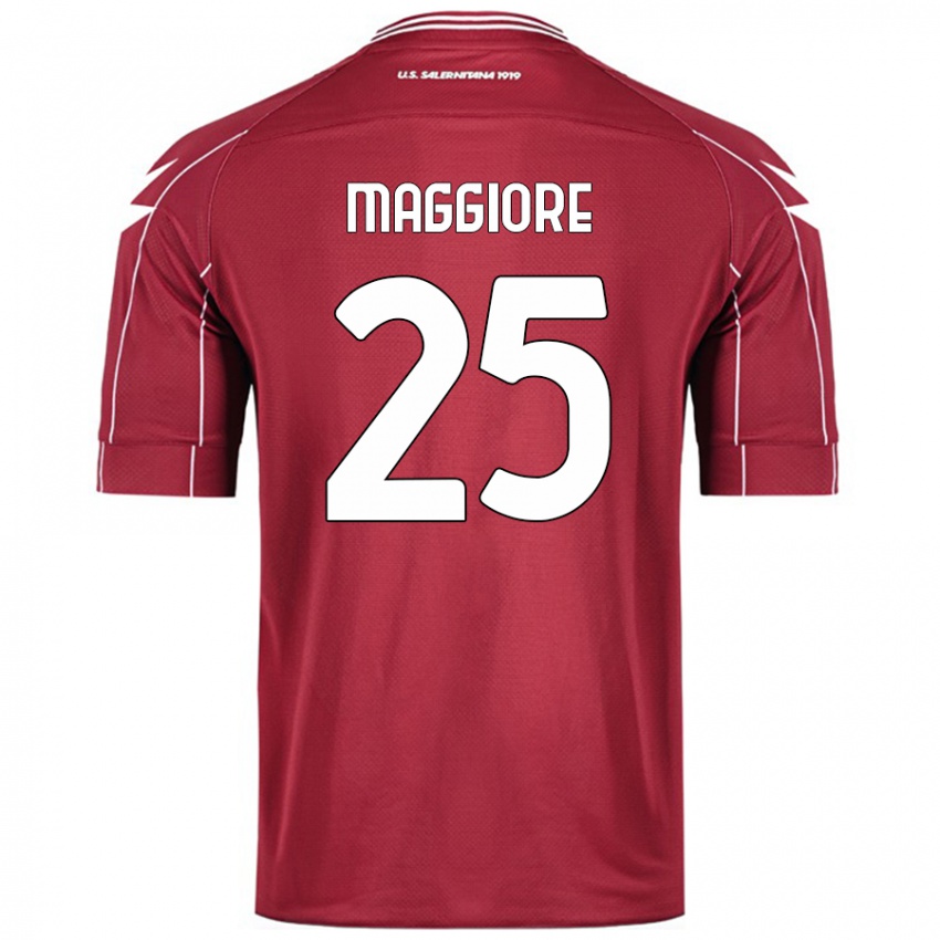 Criança Camisola Giulio Maggiore #25 Borgonha Principal 2024/25 Camisa