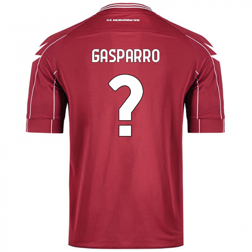 Criança Camisola Roberto Gasparro #0 Borgonha Principal 2024/25 Camisa