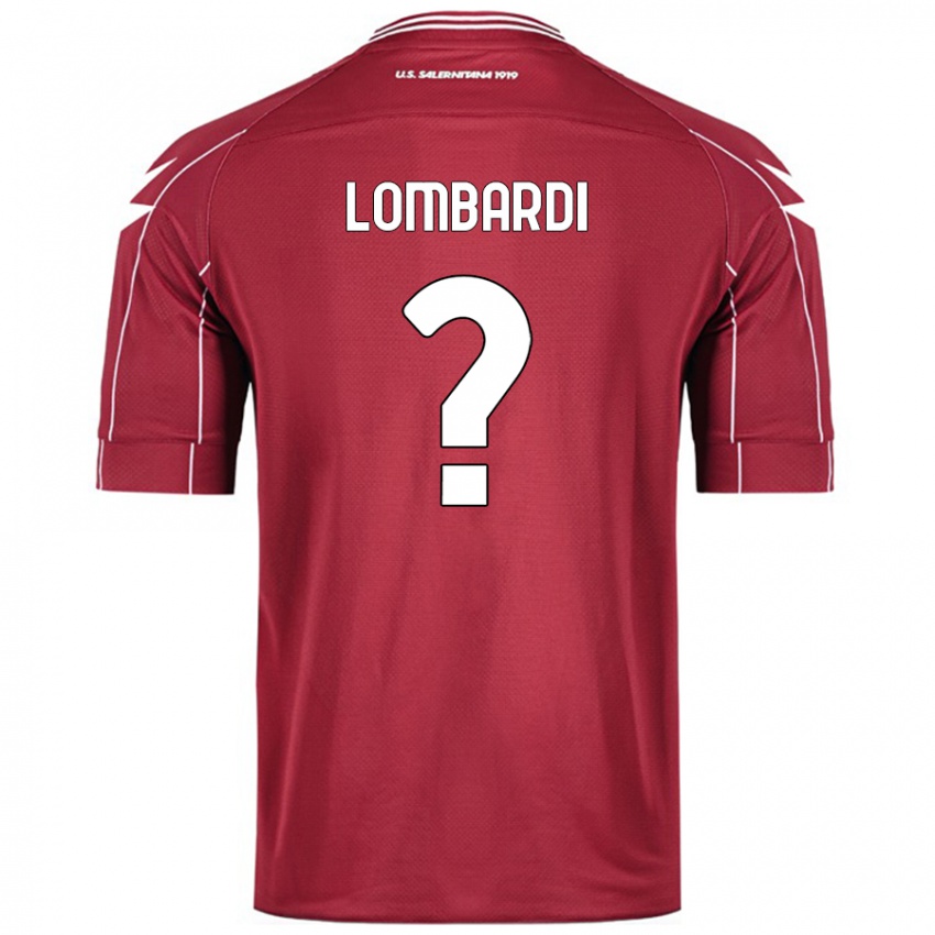 Criança Camisola Lorenzo Lombardi #0 Borgonha Principal 2024/25 Camisa