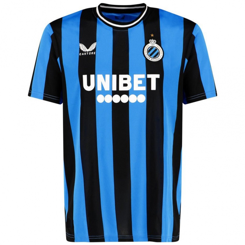 Criança Camisola Ferran Jutglà #9 Céu Azul Preto Principal 2024/25 Camisa