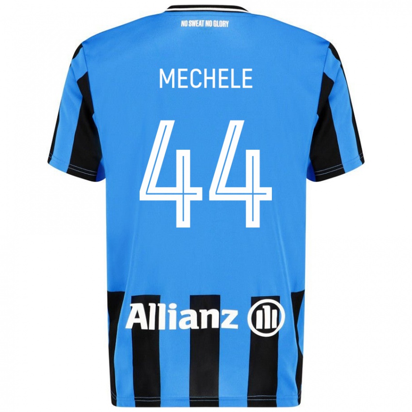 Criança Camisola Brandon Mechele #44 Céu Azul Preto Principal 2024/25 Camisa