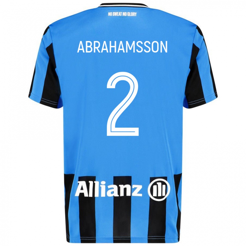 Criança Camisola Sejde Abrahamsson #2 Céu Azul Preto Principal 2024/25 Camisa