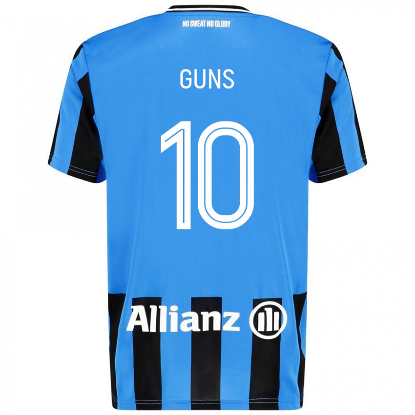 Criança Camisola Celien Guns #10 Céu Azul Preto Principal 2024/25 Camisa