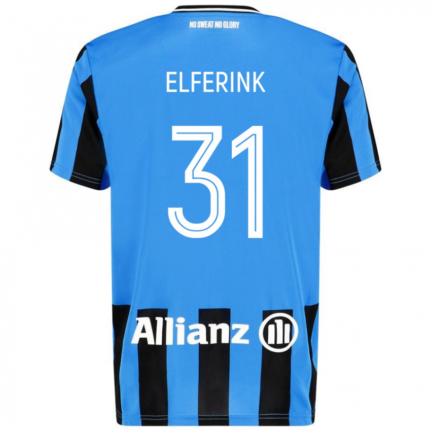 Criança Camisola Marie Elferink #31 Céu Azul Preto Principal 2024/25 Camisa