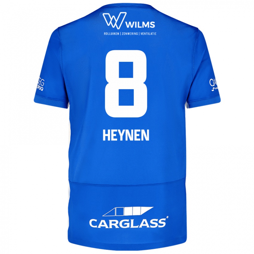 Criança Camisola Bryan Heynen #8 Azul Principal 2024/25 Camisa