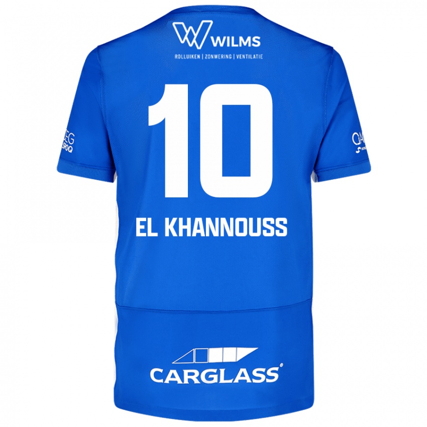 Criança Camisola Bilal El Khannouss #10 Azul Principal 2024/25 Camisa