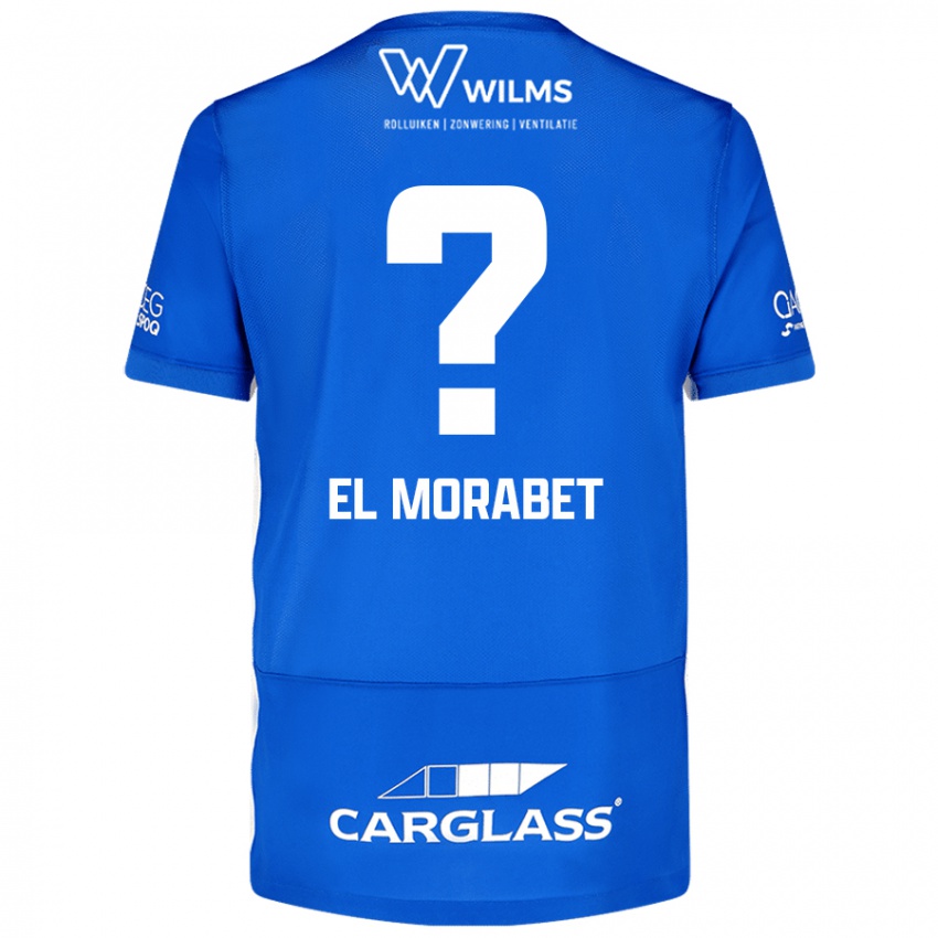 Criança Camisola Sami El Morabet #0 Azul Principal 2024/25 Camisa