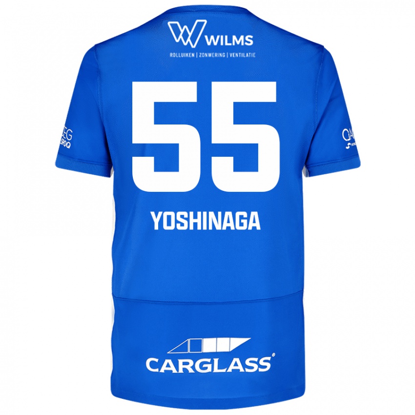 Criança Camisola Yumeki Yoshinaga #55 Azul Principal 2024/25 Camisa