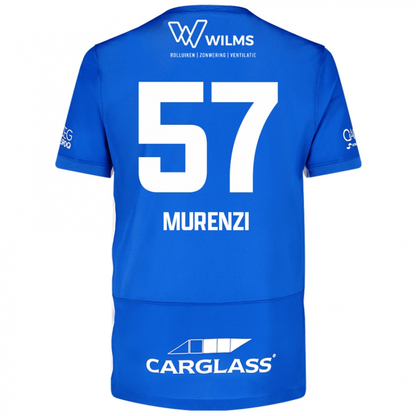 Criança Camisola Aaron Murenzi #57 Azul Principal 2024/25 Camisa