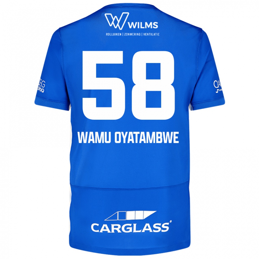 Criança Camisola Matthias Wamu Oyatambwe #58 Azul Principal 2024/25 Camisa