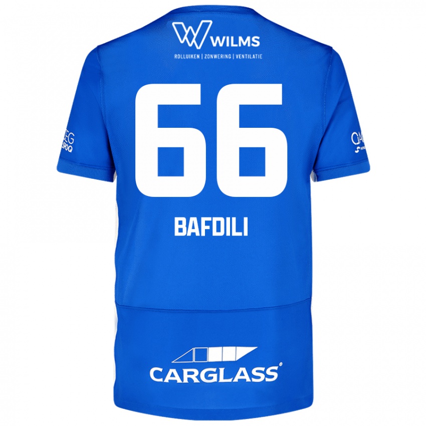 Criança Camisola Zaïd Bafdili #66 Azul Principal 2024/25 Camisa