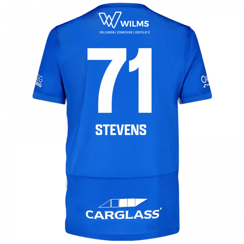 Criança Camisola Brent Stevens #71 Azul Principal 2024/25 Camisa