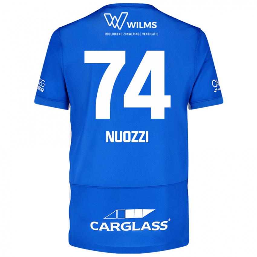 Criança Camisola Cédric Nuozzi #74 Azul Principal 2024/25 Camisa