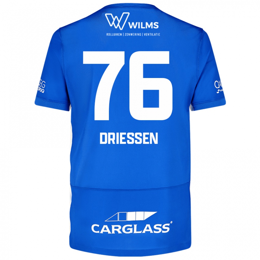 Criança Camisola Jelle Driessen #76 Azul Principal 2024/25 Camisa