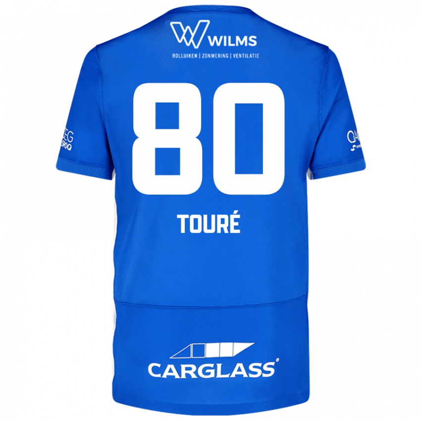 Criança Camisola Saïdou Touré #80 Azul Principal 2024/25 Camisa