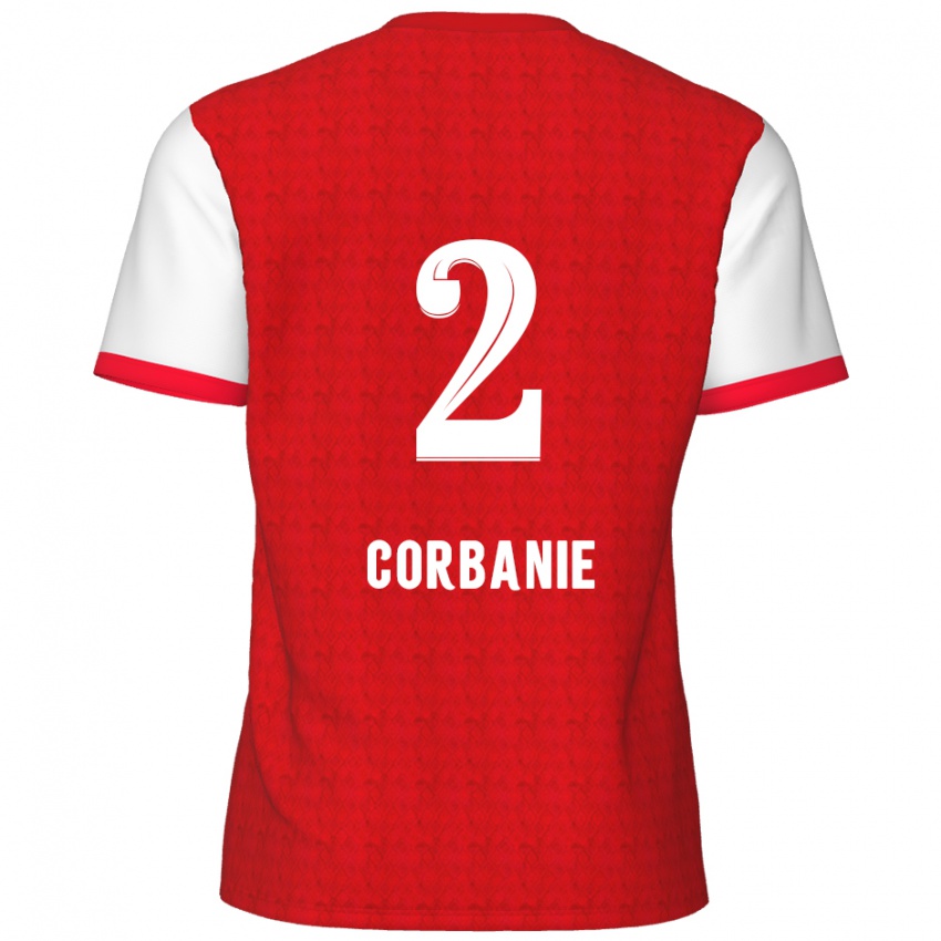 Criança Camisola Kobe Corbanie #2 Branco Vermelho Principal 2024/25 Camisa