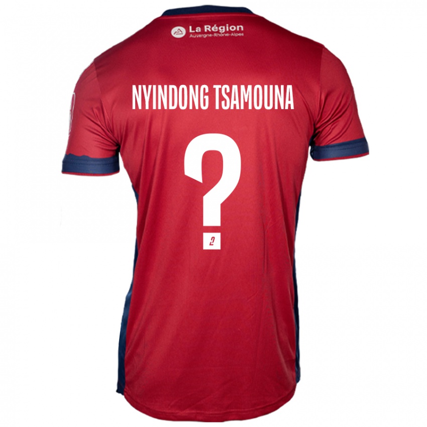 Criança Camisola Jean Nyindong Tsamouna #0 Ligeiro Bordeaux Principal 2024/25 Camisa