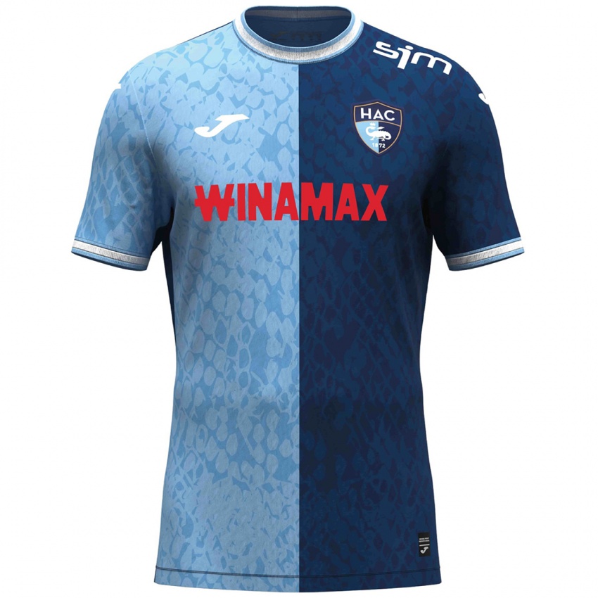 Criança Camisola Sohaib Belarbi #0 Azul Céu Azul Escuro Principal 2024/25 Camisa