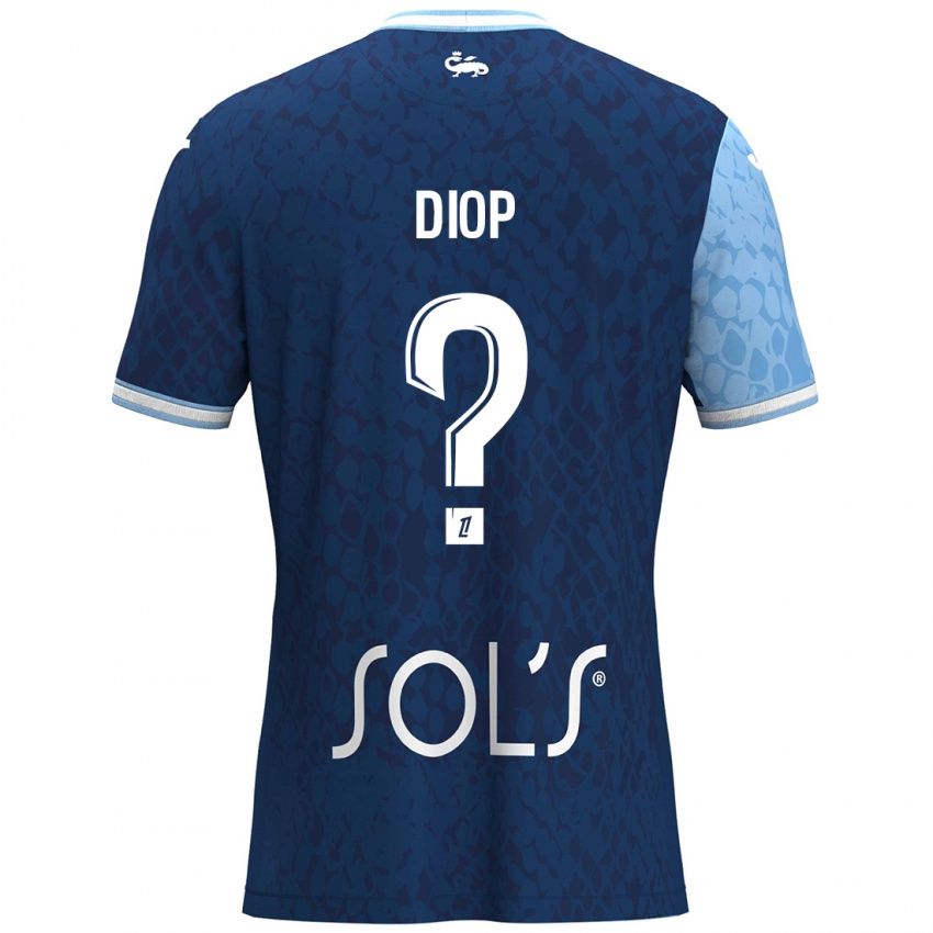 Criança Camisola Doro Diop #0 Azul Céu Azul Escuro Principal 2024/25 Camisa