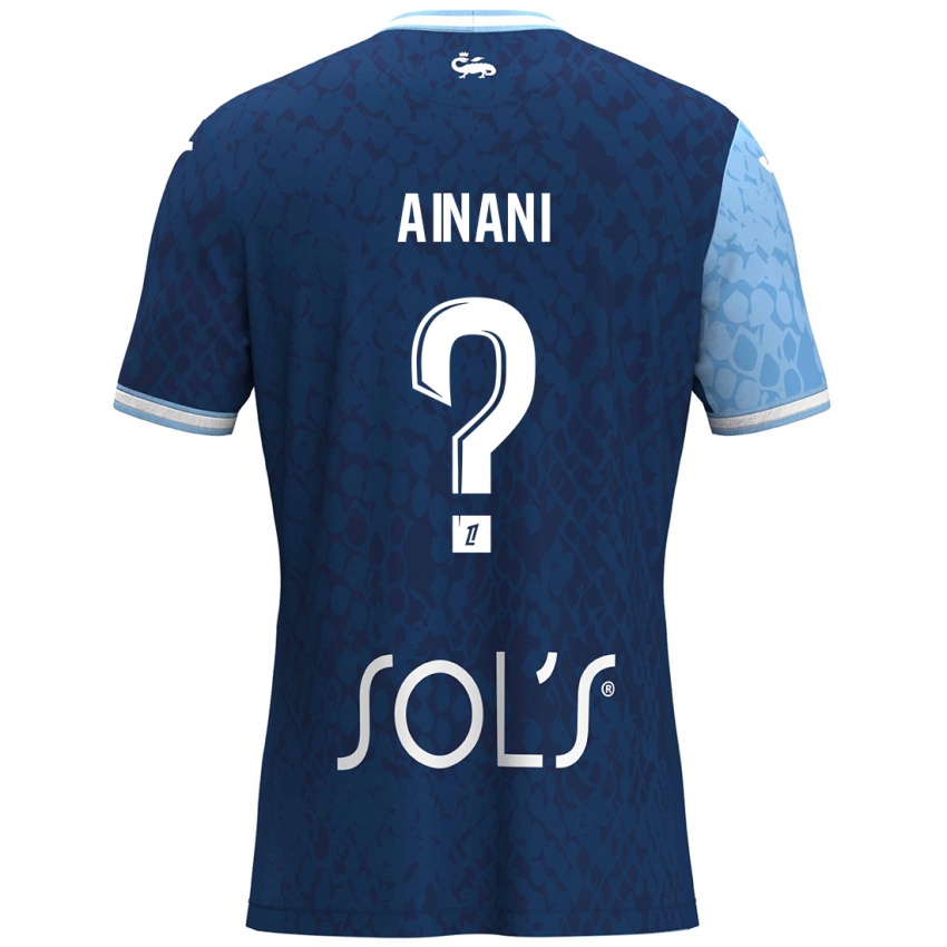 Criança Camisola Sufyan Ainani #0 Azul Céu Azul Escuro Principal 2024/25 Camisa