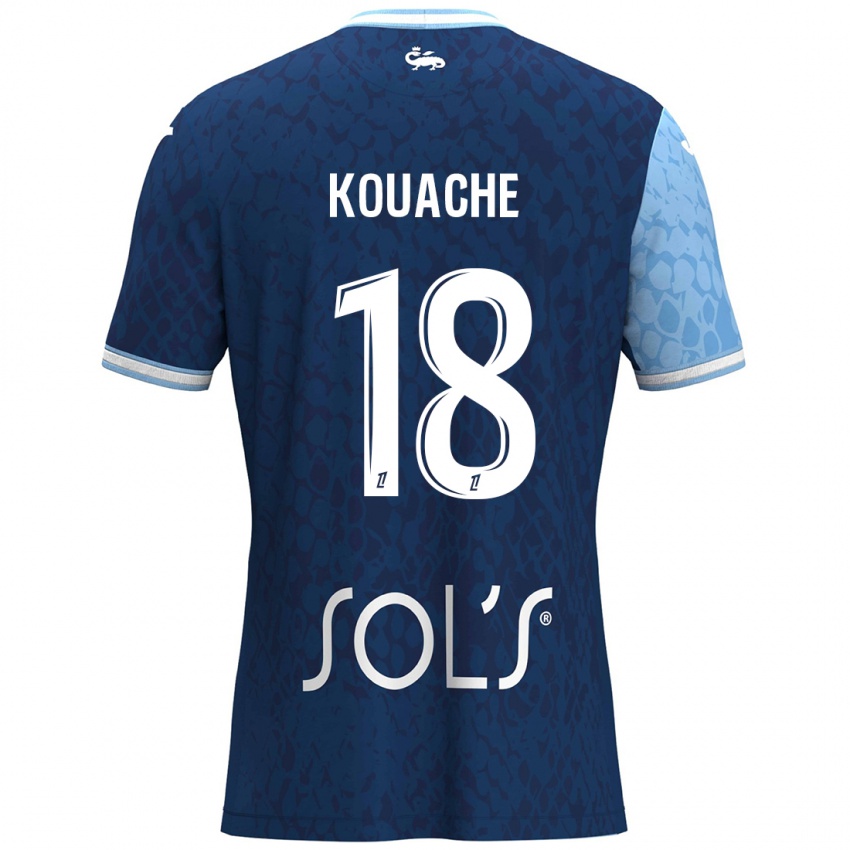 Criança Camisola Éva Kouache #18 Azul Céu Azul Escuro Principal 2024/25 Camisa