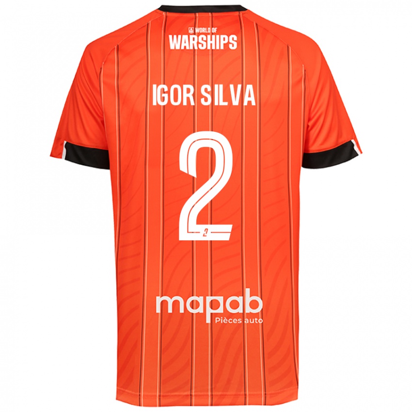 Criança Camisola Igor Silva #2 Laranja Principal 2024/25 Camisa