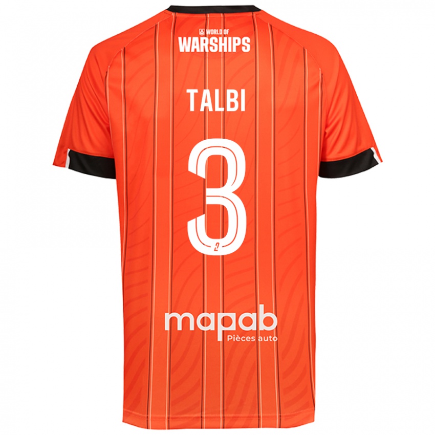 Criança Camisola Montassar Talbi #3 Laranja Principal 2024/25 Camisa