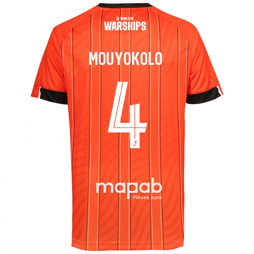 Criança Camisola Loris Mouyokolo #4 Laranja Principal 2024/25 Camisa