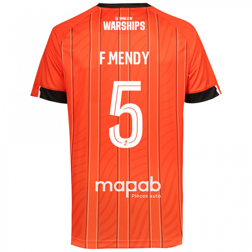 Criança Camisola Formose Mendy #5 Laranja Principal 2024/25 Camisa