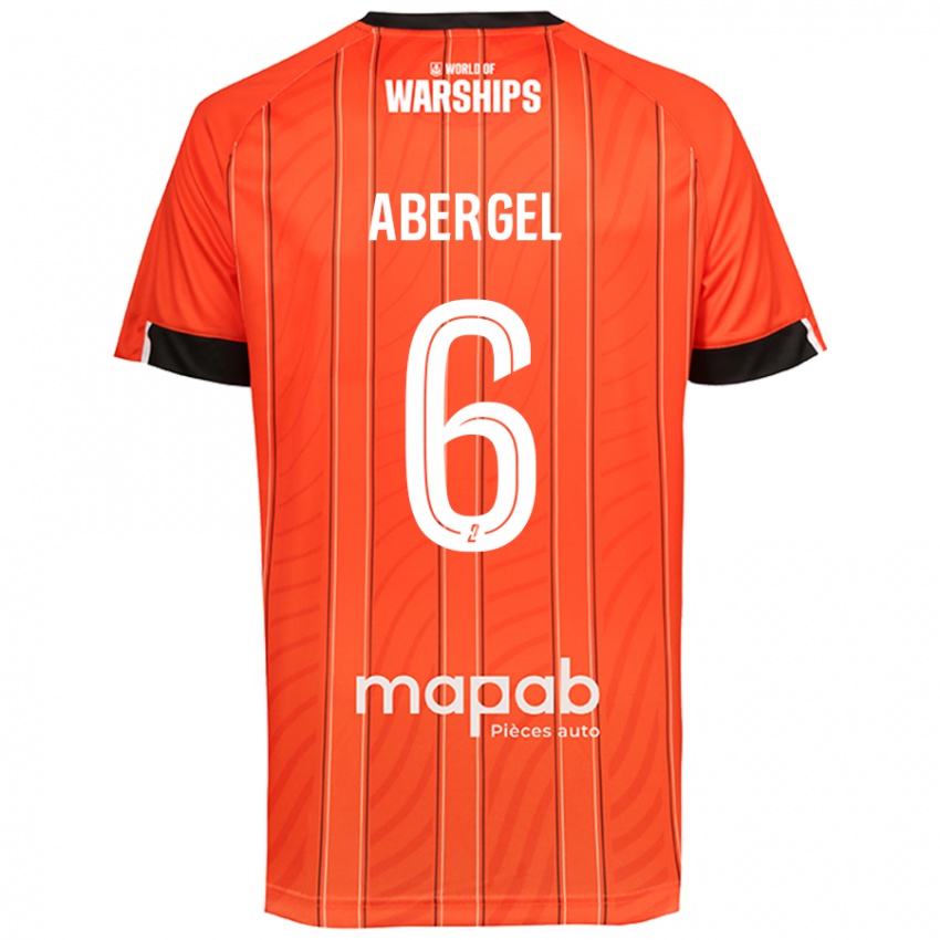 Criança Camisola Laurent Abergel #6 Laranja Principal 2024/25 Camisa