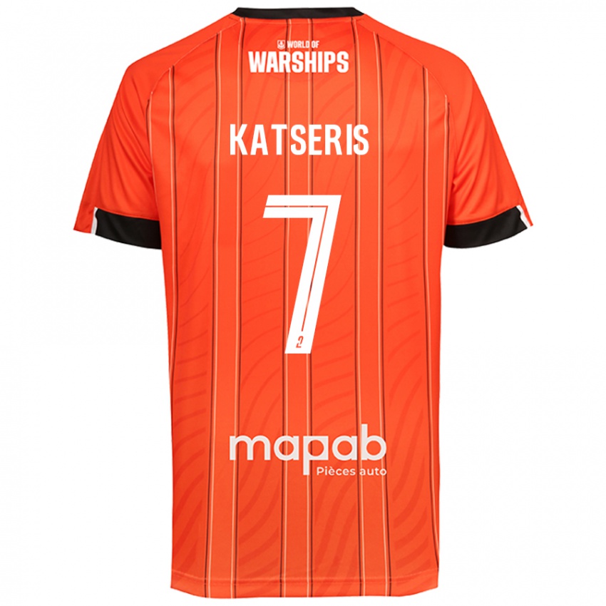 Criança Camisola Panos Katseris #7 Laranja Principal 2024/25 Camisa