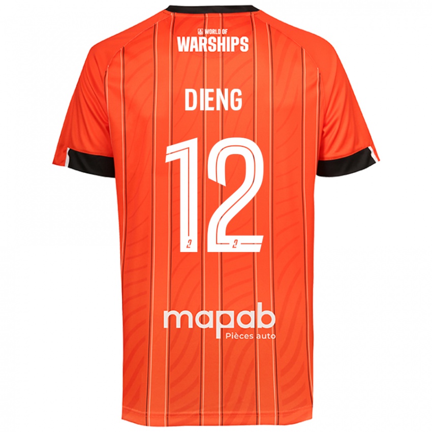 Criança Camisola Bamba Dieng #12 Laranja Principal 2024/25 Camisa