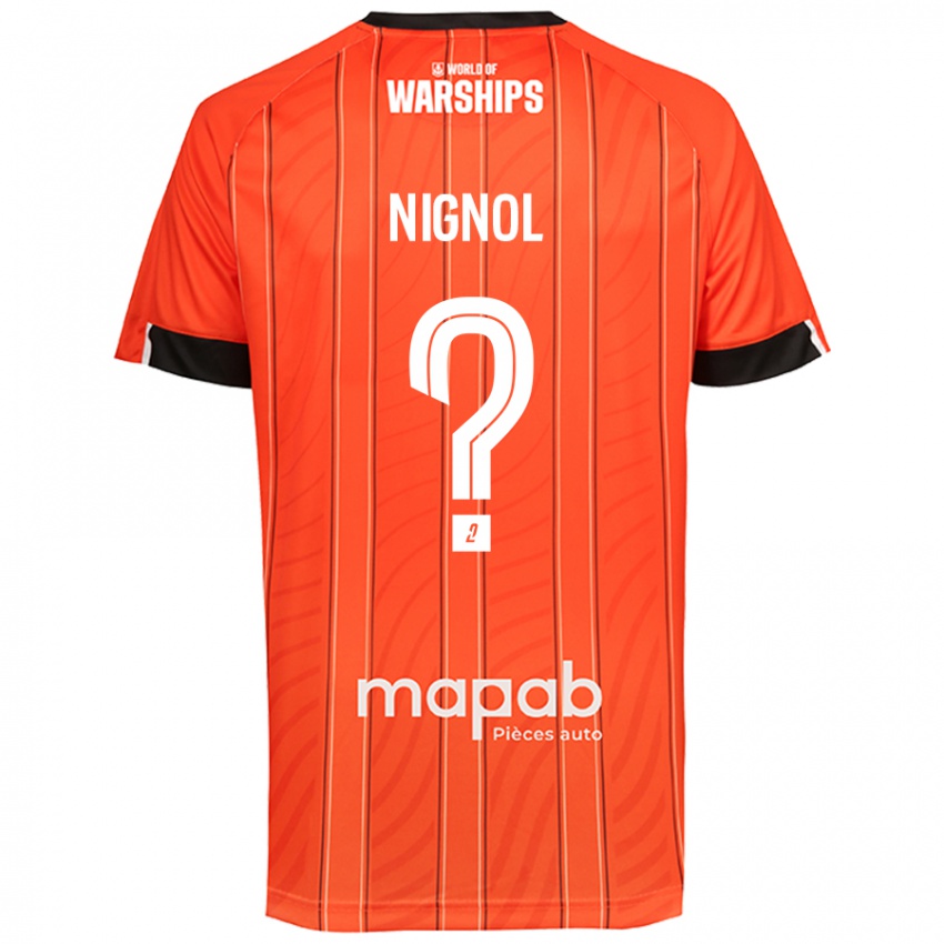 Criança Camisola Vincent Nignol #0 Laranja Principal 2024/25 Camisa