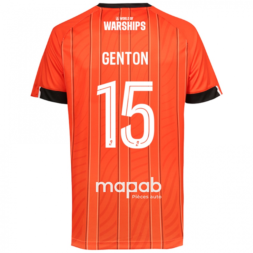 Criança Camisola Enzo Genton #15 Laranja Principal 2024/25 Camisa