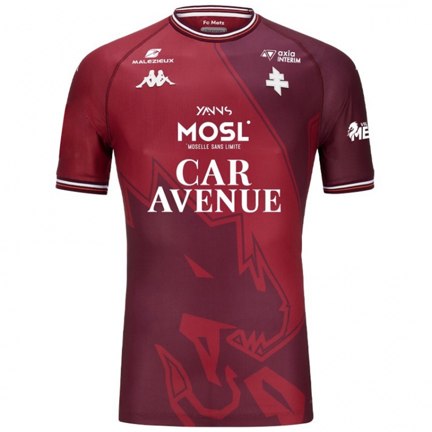 Criança Camisola Abdoulaye Nassoko #0 Granata Vermelho Principal 2024/25 Camisa