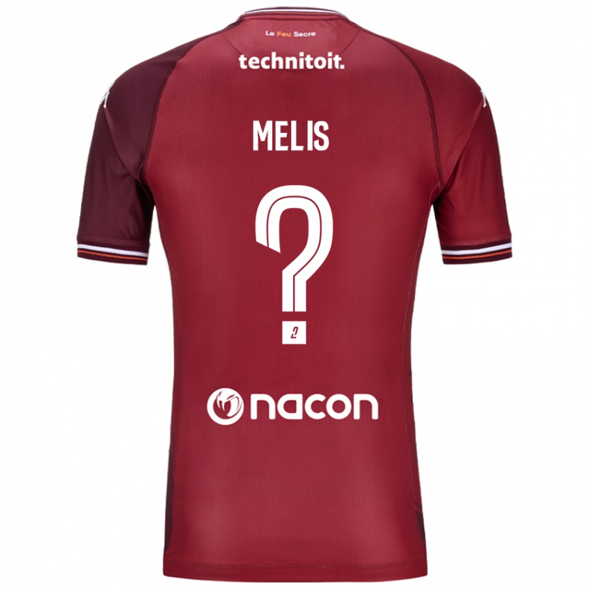 Criança Camisola Antonin Melis #0 Granata Vermelho Principal 2024/25 Camisa