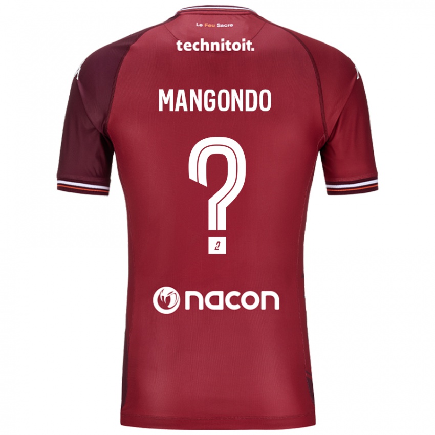 Criança Camisola Joseph Mangondo #0 Granata Vermelho Principal 2024/25 Camisa