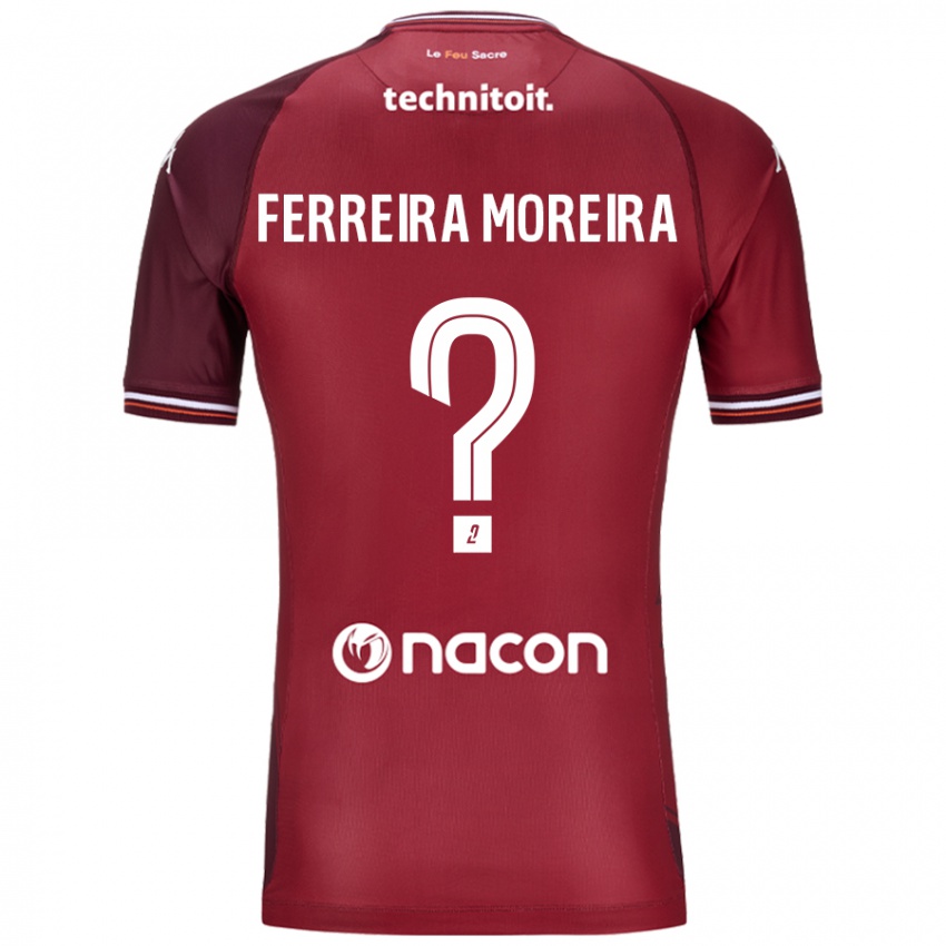 Criança Camisola Ruben Ferreira Moreira #0 Granata Vermelho Principal 2024/25 Camisa