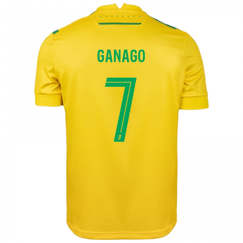 Criança Camisola Ignatius Ganago #7 Verde Amarelo Principal 2024/25 Camisa