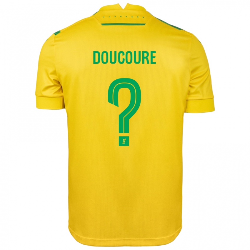 Criança Camisola Sekou Doucoure #0 Verde Amarelo Principal 2024/25 Camisa