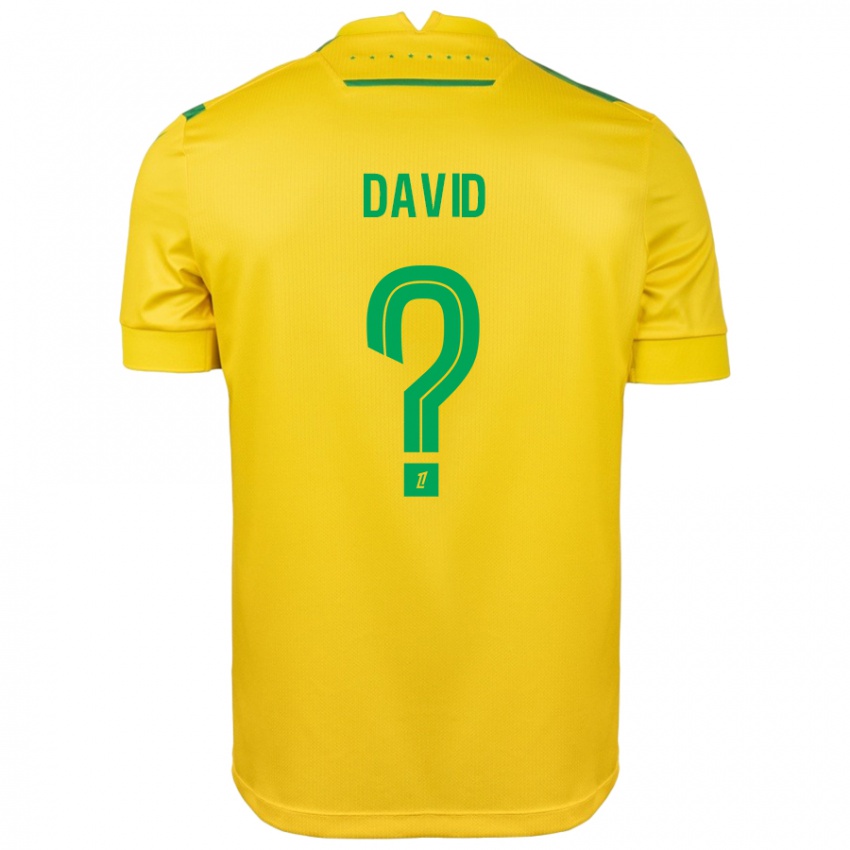 Criança Camisola Timothé David #0 Verde Amarelo Principal 2024/25 Camisa